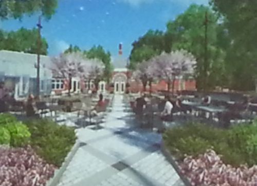 Tavern outdoor eating area