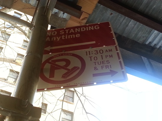 no standing 97th