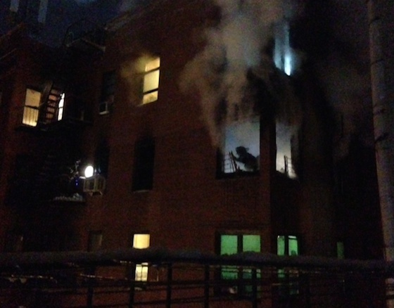 THREE INJURED IN FIRE ON WEST 103RD STREET