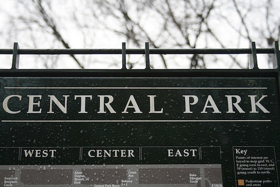 central park sign
