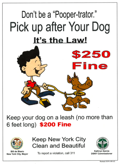 Can you be fined for not picking up dog poop West Side Rag How Undercover Sanitation Agents Will Sniff Out People Who Don T Pick Up Dog Poop