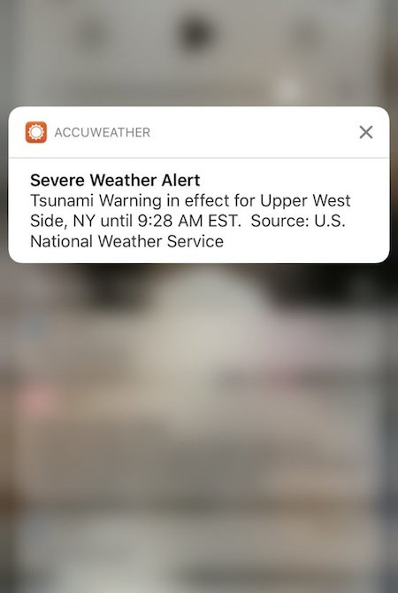 ‘Tsunami Warning’ Seen By Upper West Siders Was a Mistake, Says Weather Service
