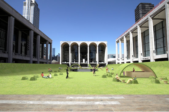West Side Rag »Lincoln Center to be filled with grassy carpet on which people can relax