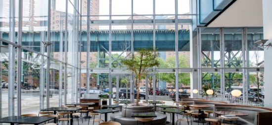A Modern New Food Hall Featuring Four Restaurants Opens on Columbia’s West Harlem Campus