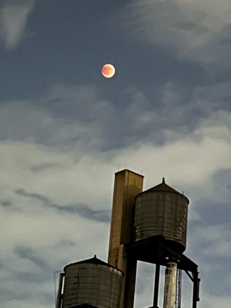 Photograph of the Day: Blood Moon Above Water Tanks