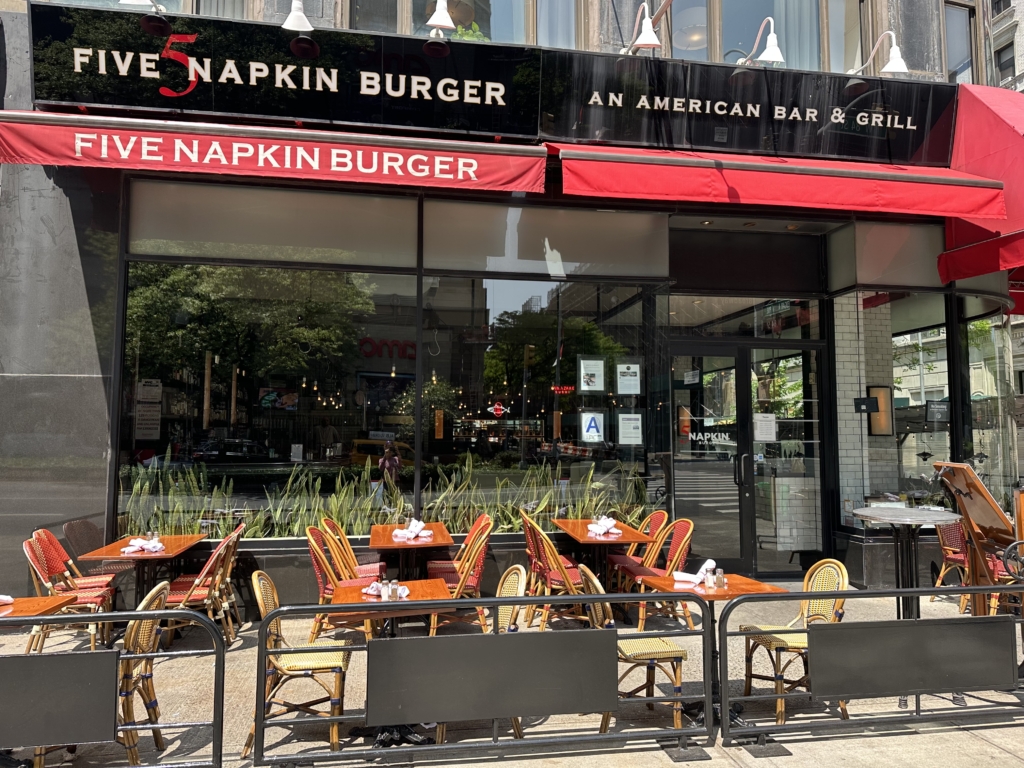 Openings and Closings Le Petit Parisien; Five Napkin Burger; Madison