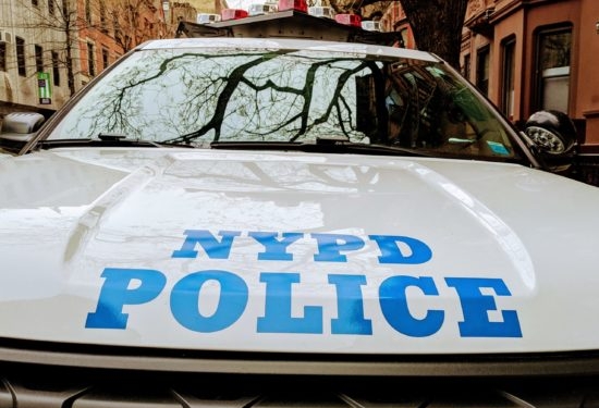 An NYPD police vehicle.