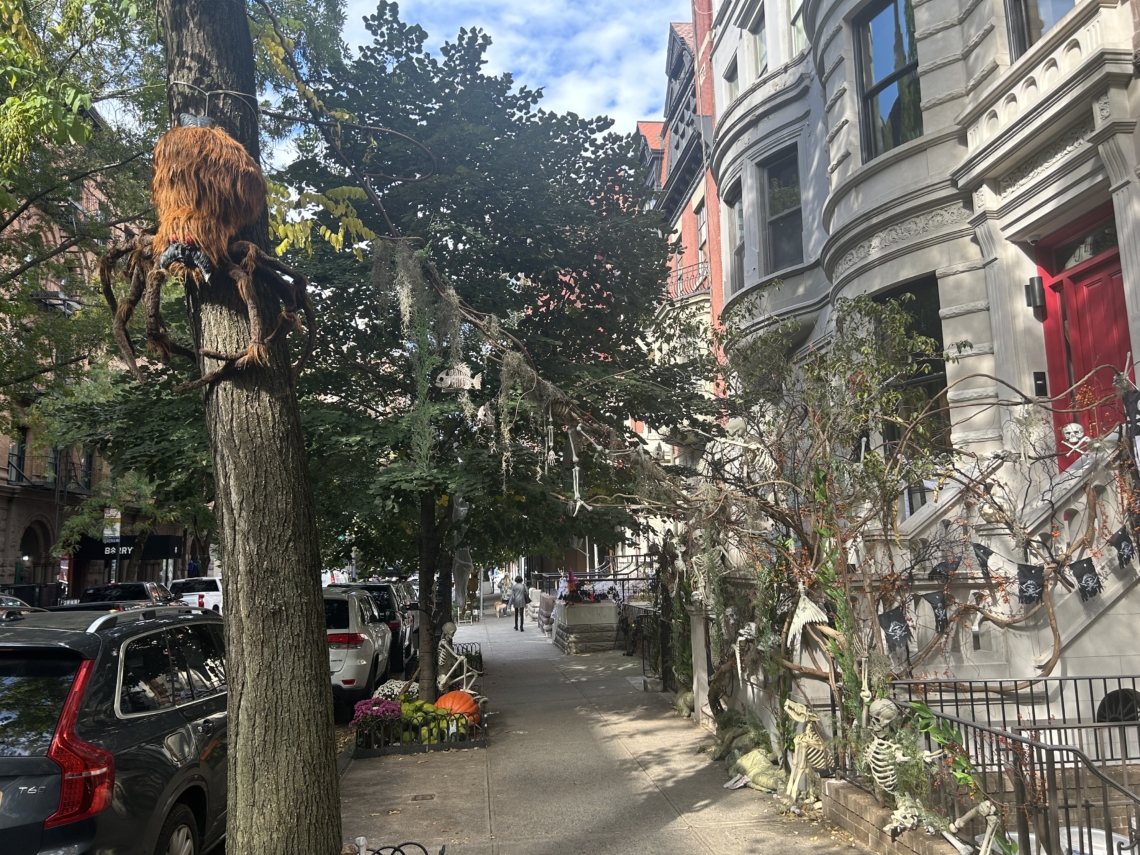 Iconic Halloween Decorations Return To West 69th Street Block See It