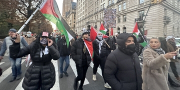 Pro-Palestinian Demonstration Culminates at American Museum of Natural History