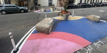 Colorful 103rd Street Redesign Prioritizes Pedestrians Over Parking