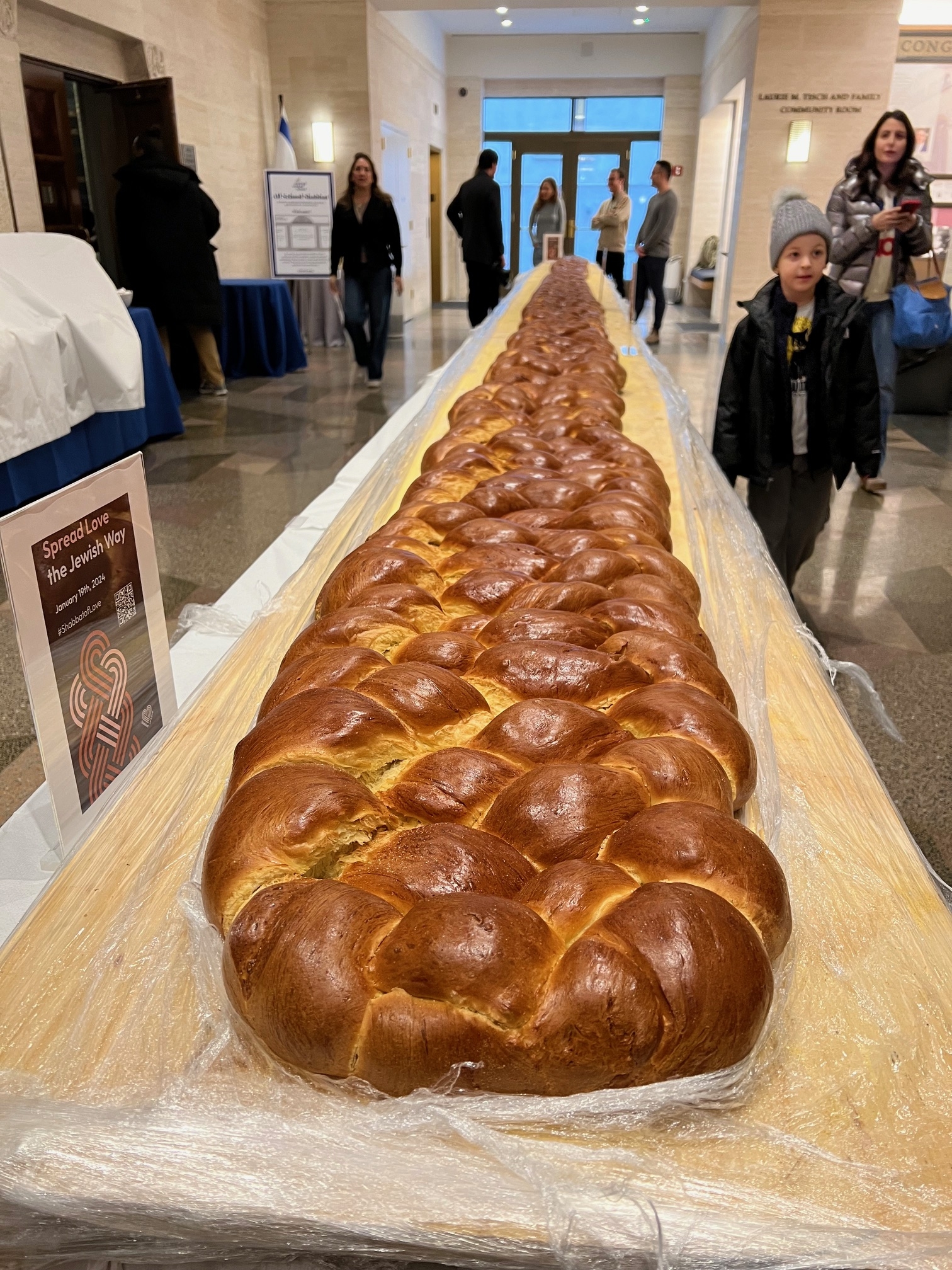 Holy Challah! 35-Foot Attempt To Break Guinness World Record Displayed on  UWS