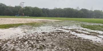 Great Lawn In Central Park Reopening On Saturday Following Damage From Global Citizen Festival