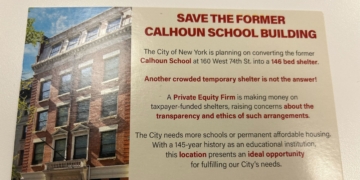 ‘Save The Former Calhoun School Building’ Postcards Arrive in UWS Mailboxes