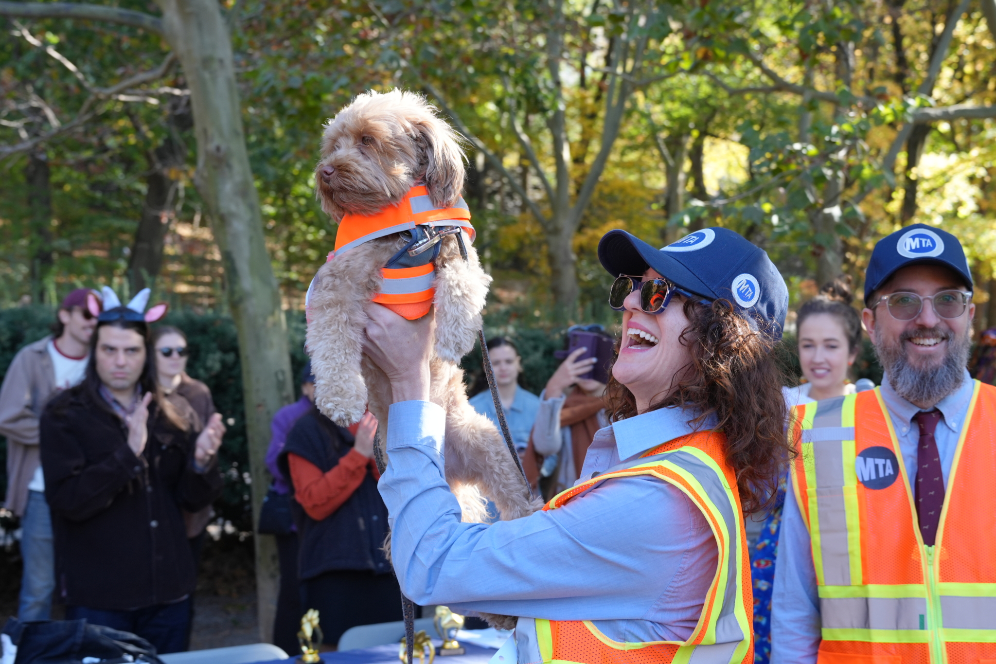 Costumed Pups and Owners at Inaugural Riverside Park Conservancy