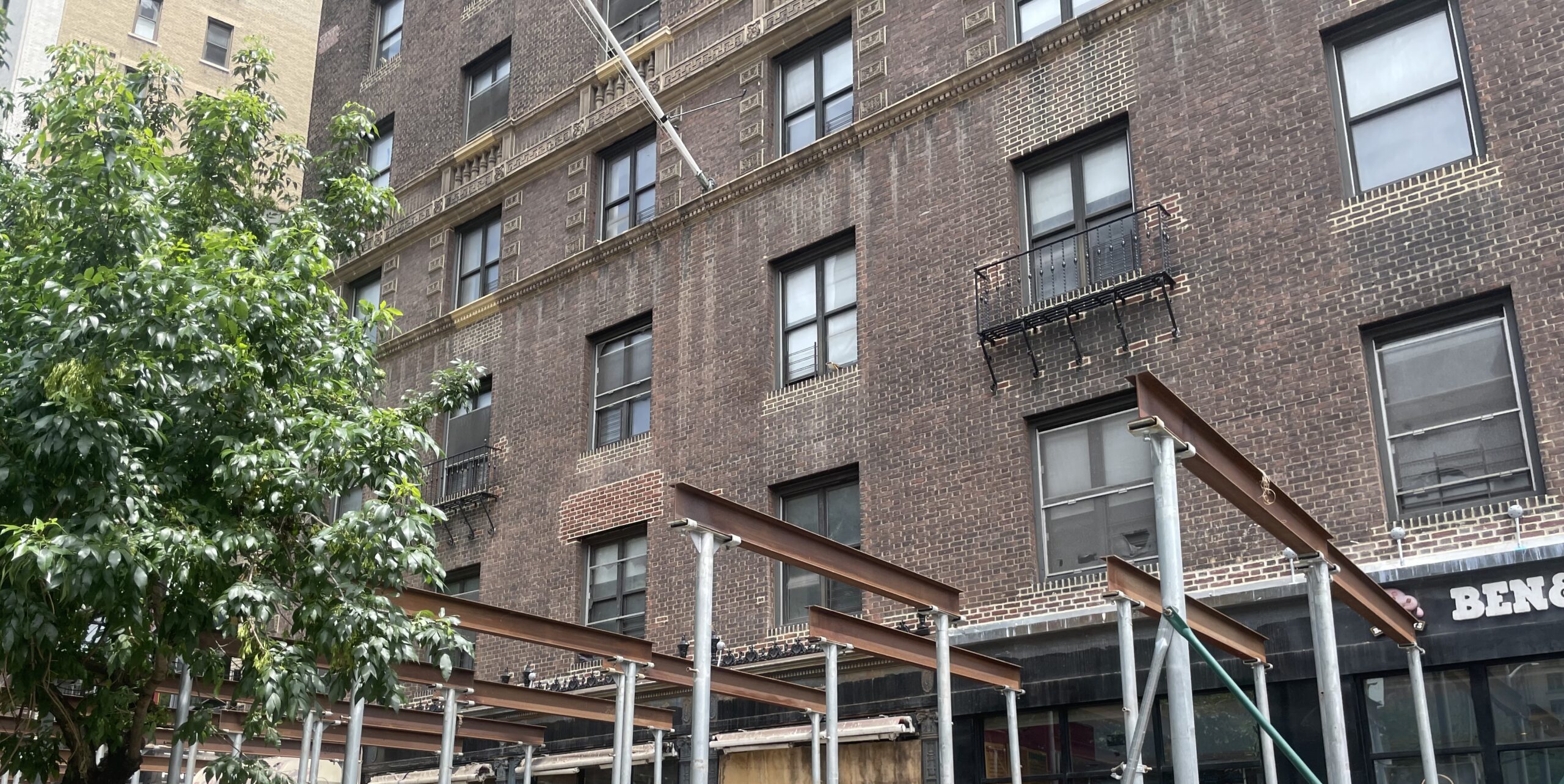 Sidewalk Shed at West 104th Street Starts To Come Down After More than ...