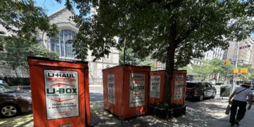 UPDATE: Trio of ‘Unseemly’ and Puzzling U-Haul Boxes Appear on Upper West Side Street
