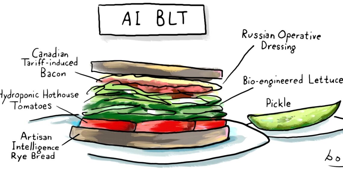 WSR Cartoon: AI’s Take on an UWS Classic
