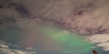 Northern Lights Appear Over Upper West Side: See Photos