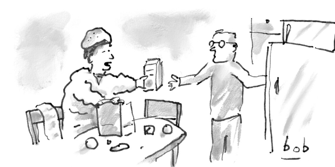 WSR Cartoon: Looking for Typos on the Upper West Side