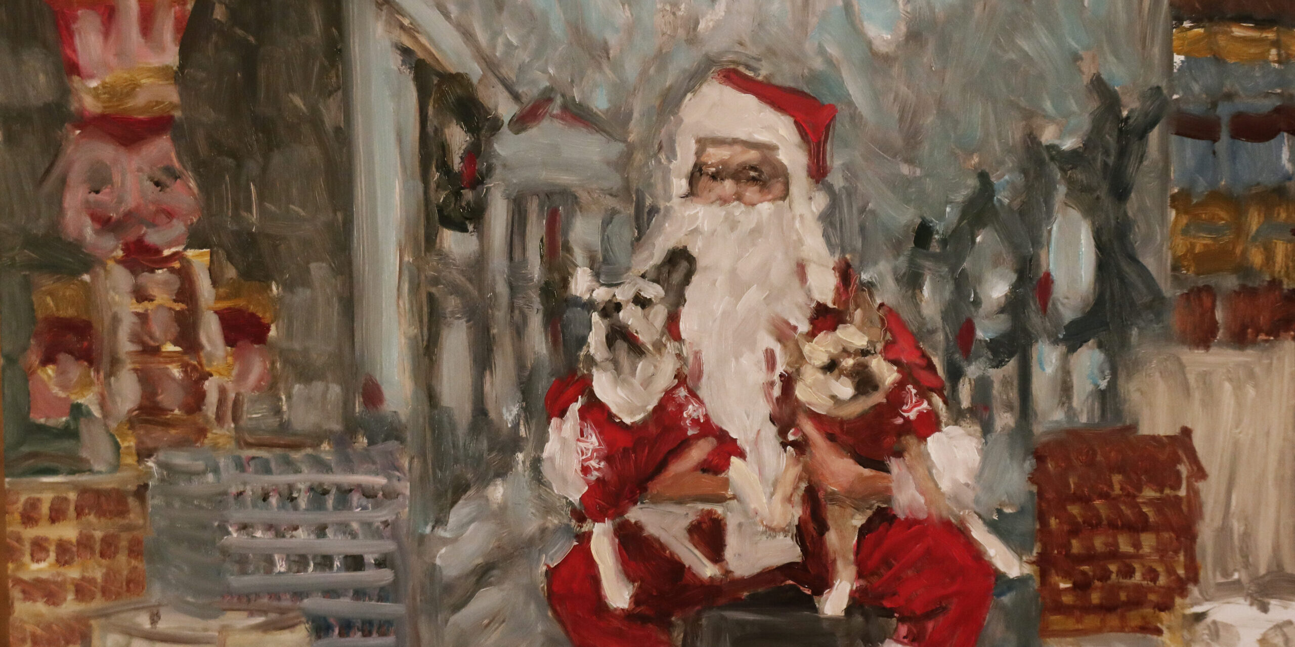 West Side Canvas: Pet Market Santa