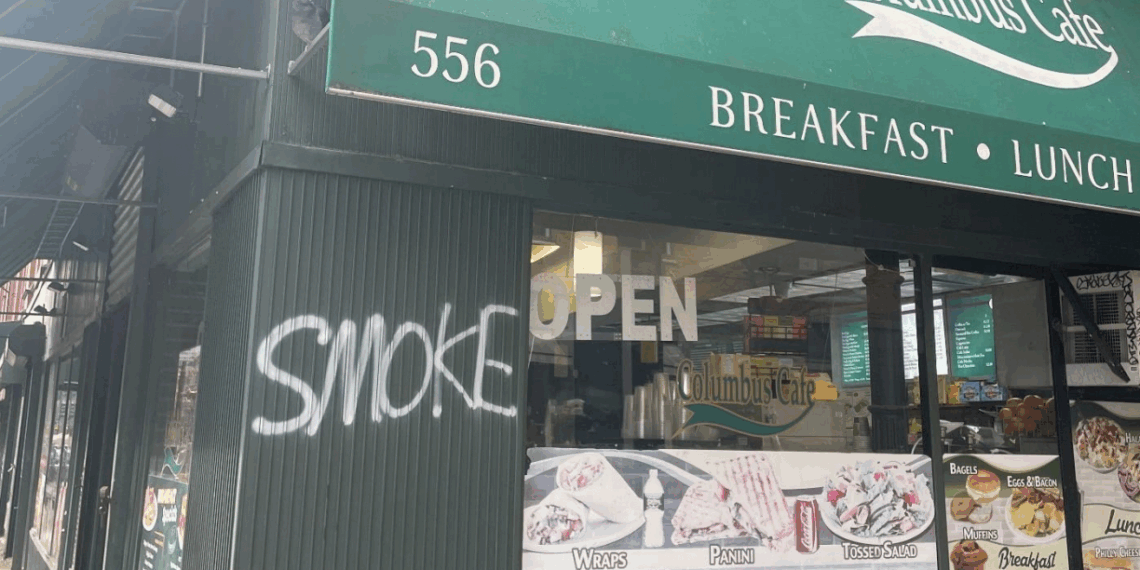 ‘Smoke’ Graffitied on More Than 20 Blocks of the Upper West Side