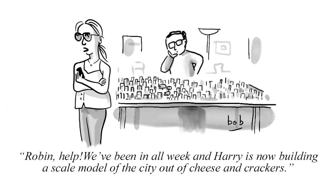 WSR Cartoon: Cabin Fever on the Upper West Side