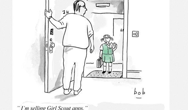 WSR Cartoon: Girl Scout Cookies in the Modern Age