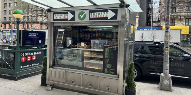 Long-Shuttered Newsstand Reopens Outside of Major Upper West Side Train Station