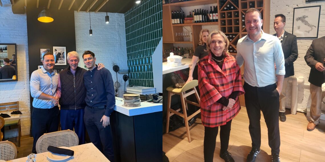 Bill and Hillary Clinton Dine at Upper West Side Restaurant