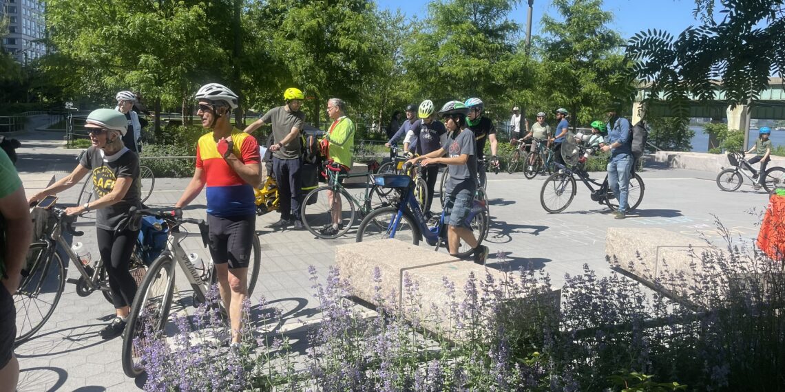 Dozens of UWS Cyclists Stage Community Ride in Support of Proposed 72nd Street Bike Lane