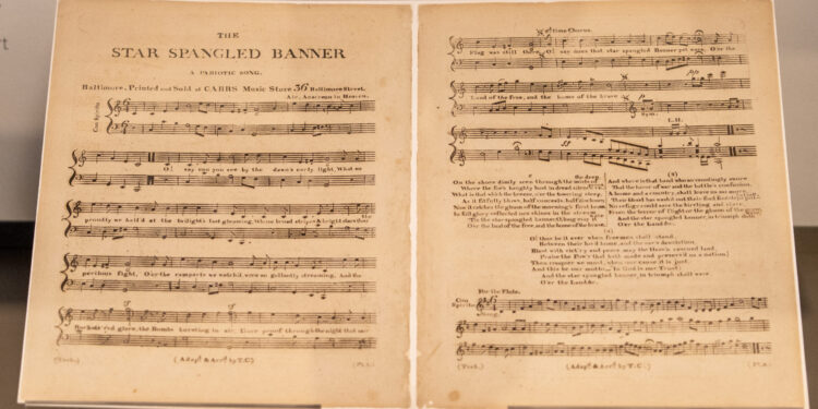 First Edition of ‘The Star-Spangled Banner’ Now at UWS Library for the Performing Arts: the Story Behind the Song