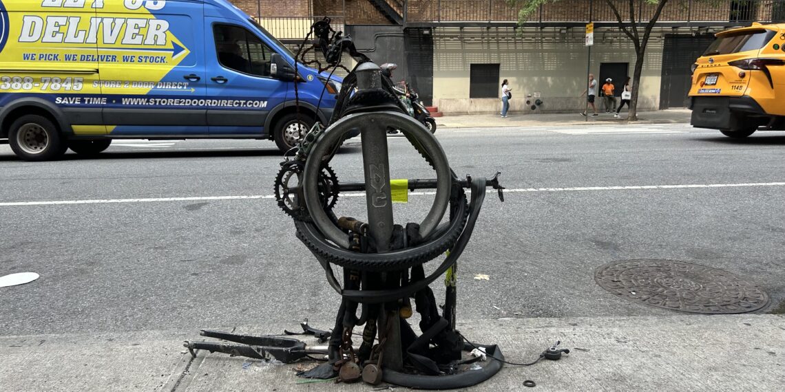 A Strangely Beautiful Bike Rack on the Upper West Side