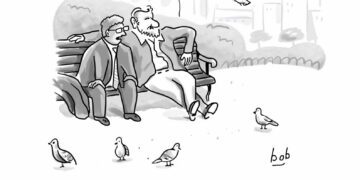 A WSR Cartoon Drawn by a Human