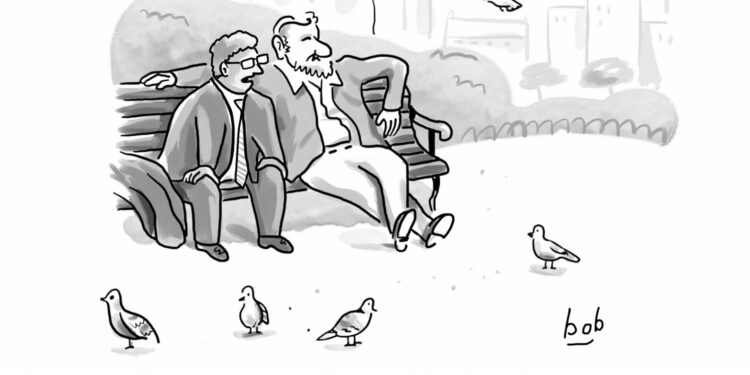 A WSR Cartoon Drawn by a Human
