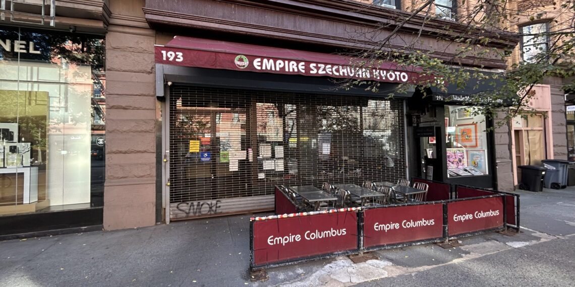 Longtime Upper West Side Chinese Restaurant Closed by the Health Department