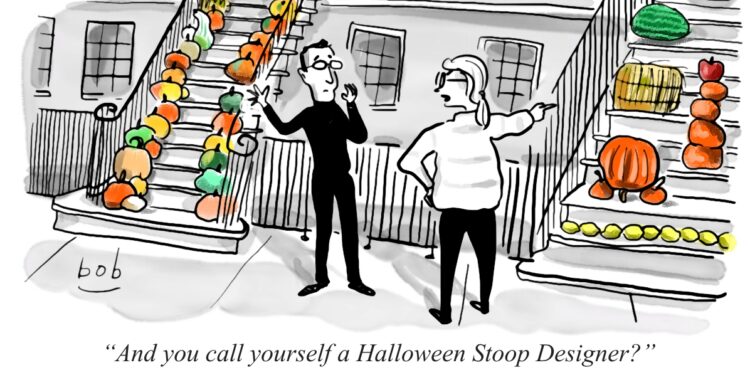 WSR Cartoon: Failed Fall Upper West Side Curb Appeal